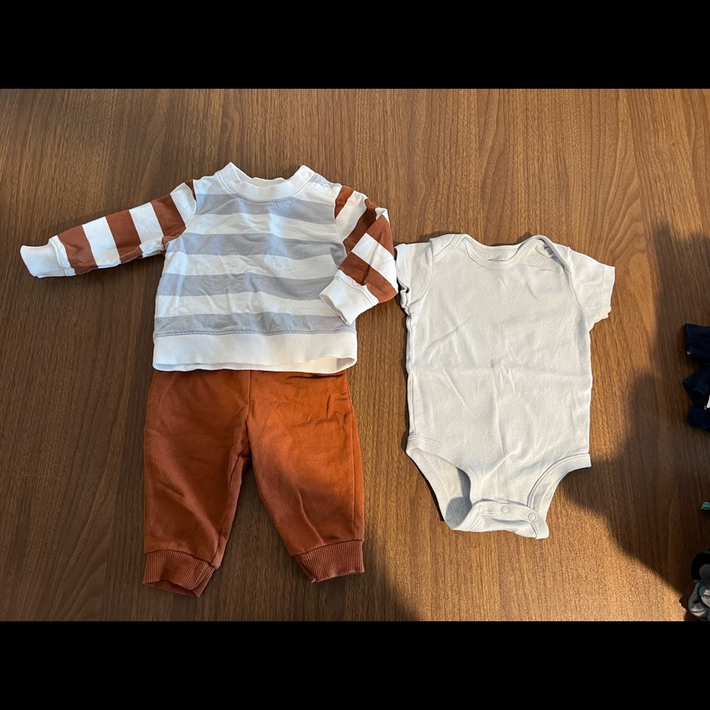 7 Baby Boy Matching Sets, 3-6 months